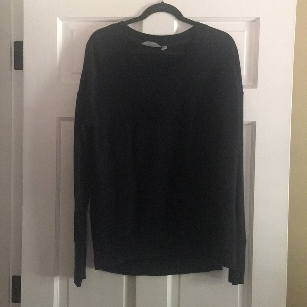 Athleta Sweatshirt, Size M , Coastal Luxe, Black